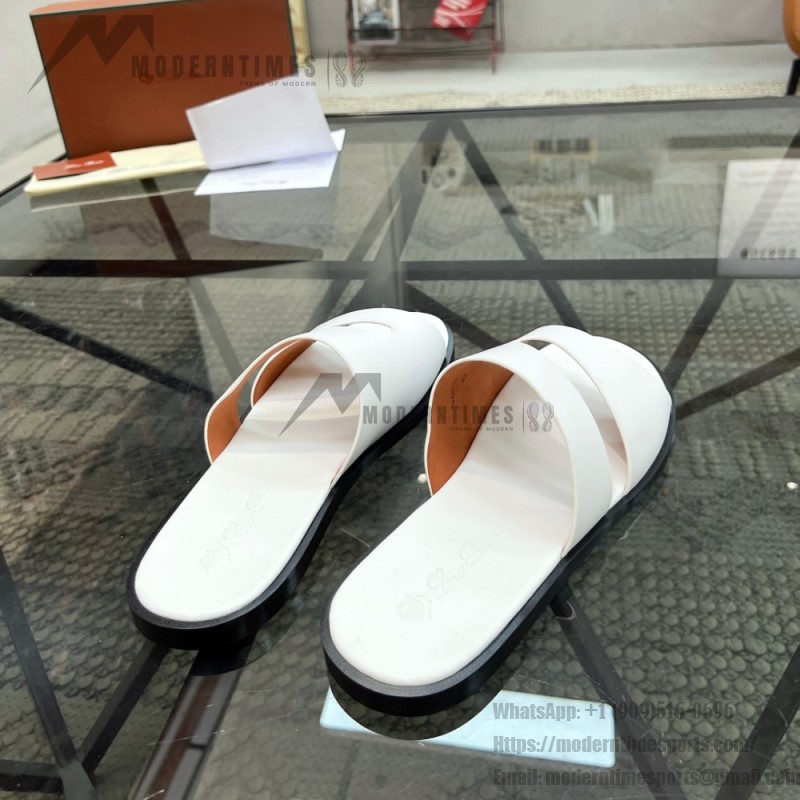 Loro Piana Pilat Plain Walk Sandal FAP1185-H0JF Dark Moka Footwear Loro Piana Pilat Plain Walk Sandal FAP1185-H0JF Dark Moka Men's Comfort Sandals Front View