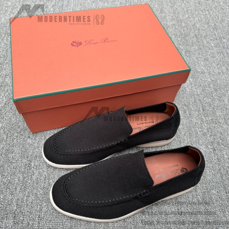 Loro Piana Summer Knitted Walk FAM1581-5D75 in Black Forest for Men