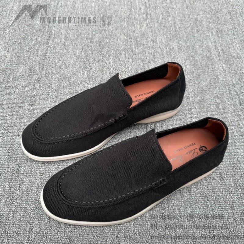 Loro Piana Summer Knitted Walk FAM1581-5D75 in Black Forest for Men