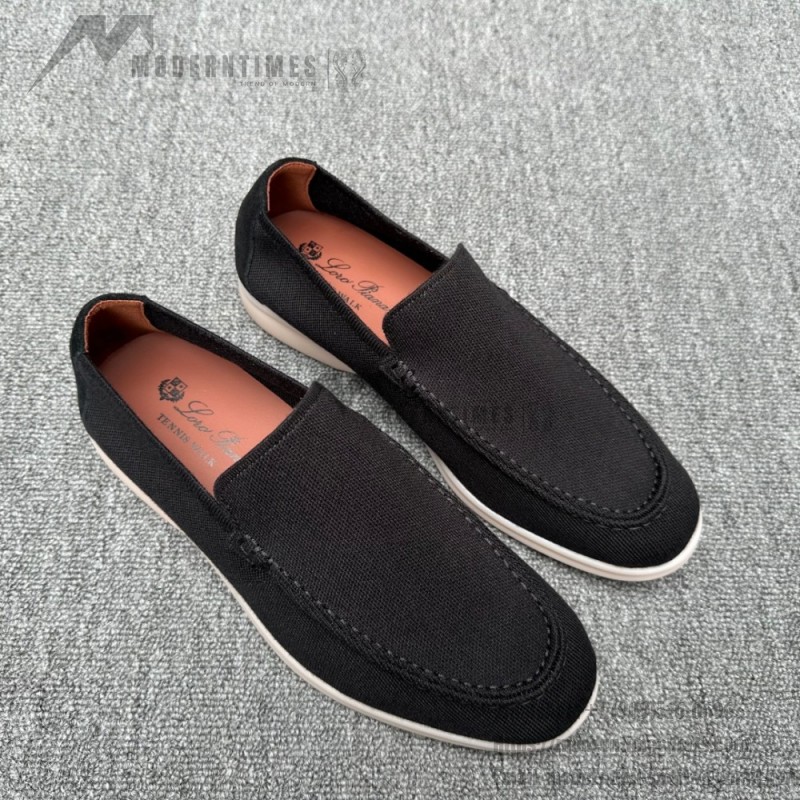 Loro Piana Summer Knitted Walk FAM1581-5D75 in Black Forest for Men