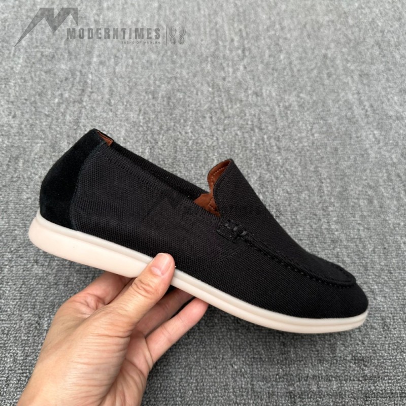Loro Piana Summer Knitted Walk FAM1581-5D75 in Black Forest for Men
