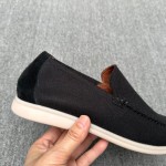 Loro Piana Summer Knitted Walk FAM1581-5D75 in Black Forest for Men