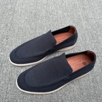 Loro Piana Summer Knitted Walk FAM1581-W000 in Navy Blue for Men