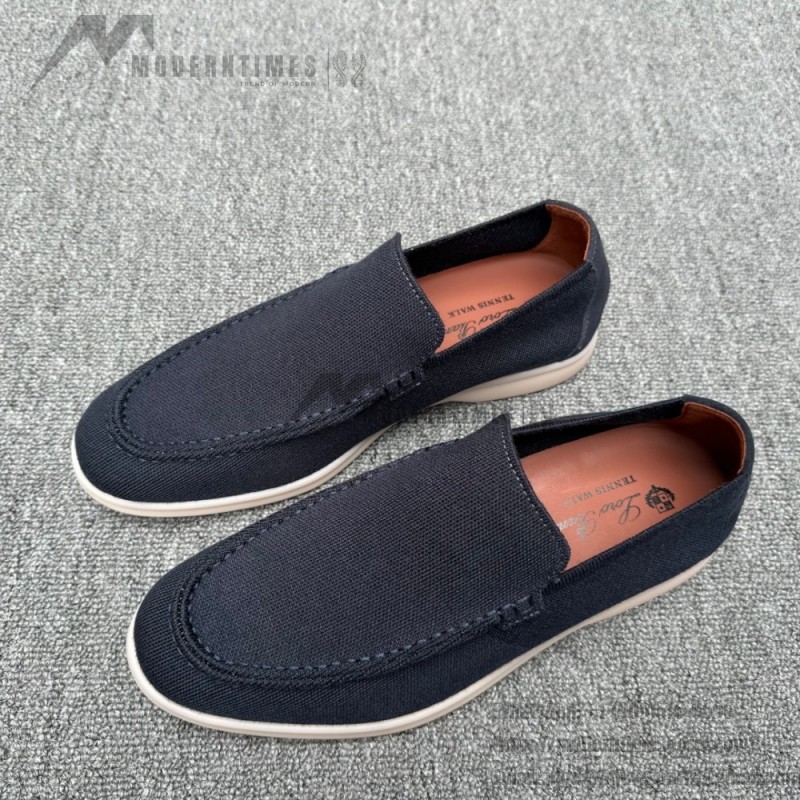 Loro Piana Summer Knitted Walk FAM1581-W000 in Navy Blue for Men