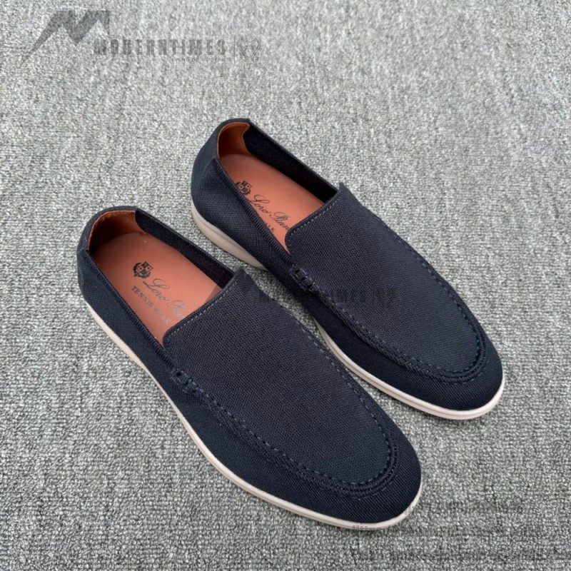 Loro Piana Summer Knitted Walk FAM1581-W000 in Navy Blue for Men