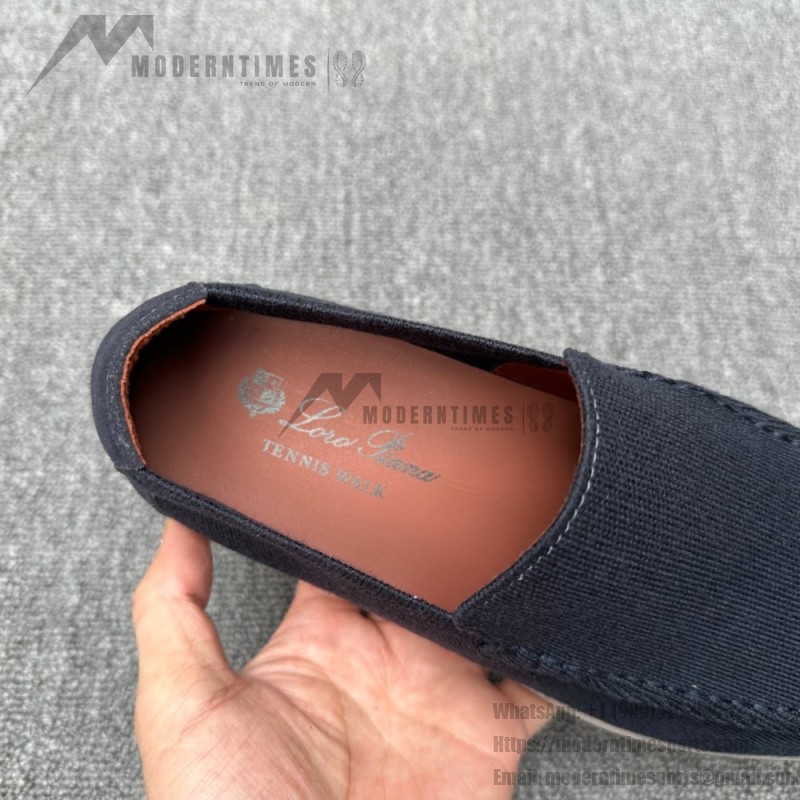 Loro Piana Summer Knitted Walk FAM1581-W000 in Navy Blue for Men