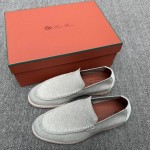 Loro Piana Summer Knitted Walk FAM1581-5D75 in Black Forest for Men