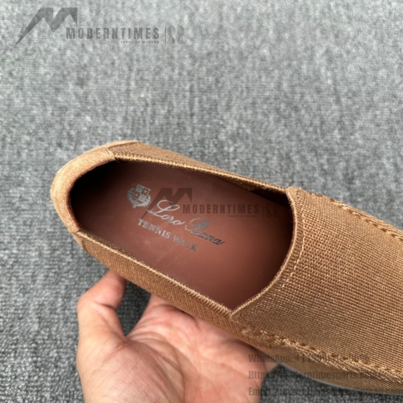Loro Piana Summer Knitted Walk FAM1581-5D75 in Black Forest for Men