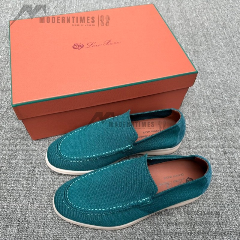 Loro Piana Summer Knitted Walk FAM1581-5D75 in Black Forest for Men