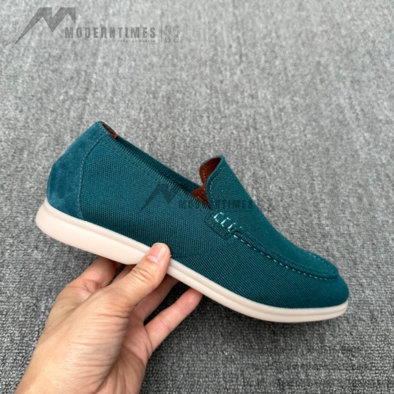 Loro Piana Summer Knitted Walk FAM1581-5D75 in Black Forest for Men