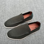 Loro Piana Summer Knitted Walk FAM1581-5D75 in Black Forest for Men