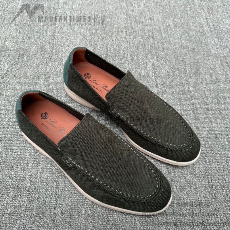 Loro Piana Summer Knitted Walk FAM1581-5D75 in Black Forest for Men