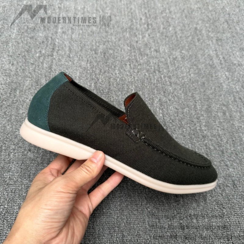 Loro Piana Summer Knitted Walk FAM1581-5D75 in Black Forest for Men