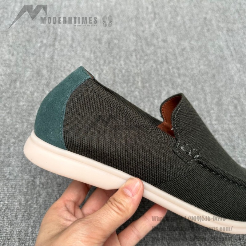 Loro Piana Summer Knitted Walk FAM1581-5D75 in Black Forest for Men