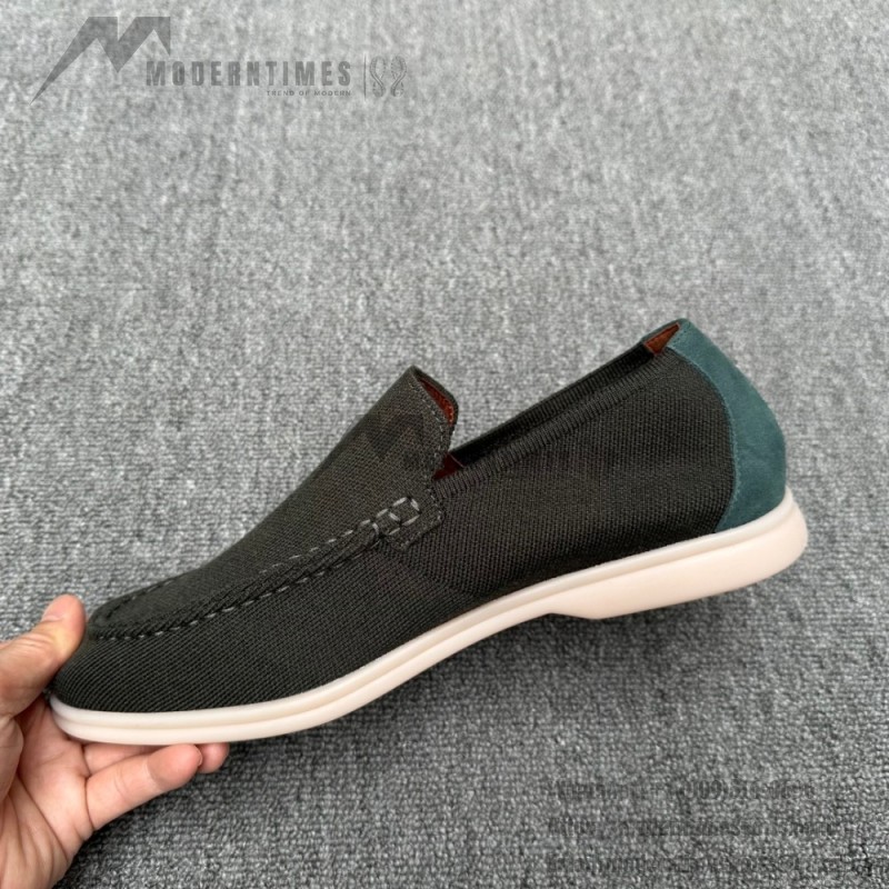 Loro Piana Summer Knitted Walk FAM1581-5D75 in Black Forest for Men