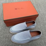 Loro Piana Summer Knitted Walk FAM1581-W000 in Navy Blue for Men