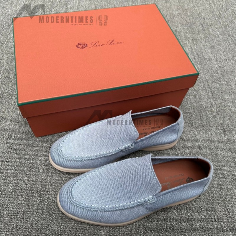 Loro Piana Summer Knitted Walk FAM1581-W000 in Navy Blue for Men