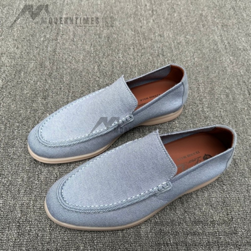Loro Piana Summer Knitted Walk FAM1581-W000 in Navy Blue for Men