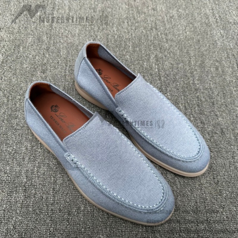 Loro Piana Summer Knitted Walk FAM1581-W000 in Navy Blue for Men