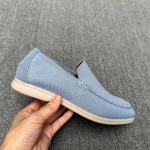 Loro Piana Summer Knitted Walk FAM1581-W000 in Navy Blue for Men