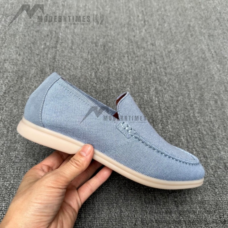 Loro Piana Summer Knitted Walk FAM1581-W000 in Navy Blue for Men