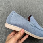 Loro Piana Summer Knitted Walk FAM1581-W000 in Navy Blue for Men