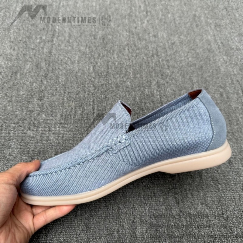 Loro Piana Summer Knitted Walk FAM1581-W000 in Navy Blue for Men