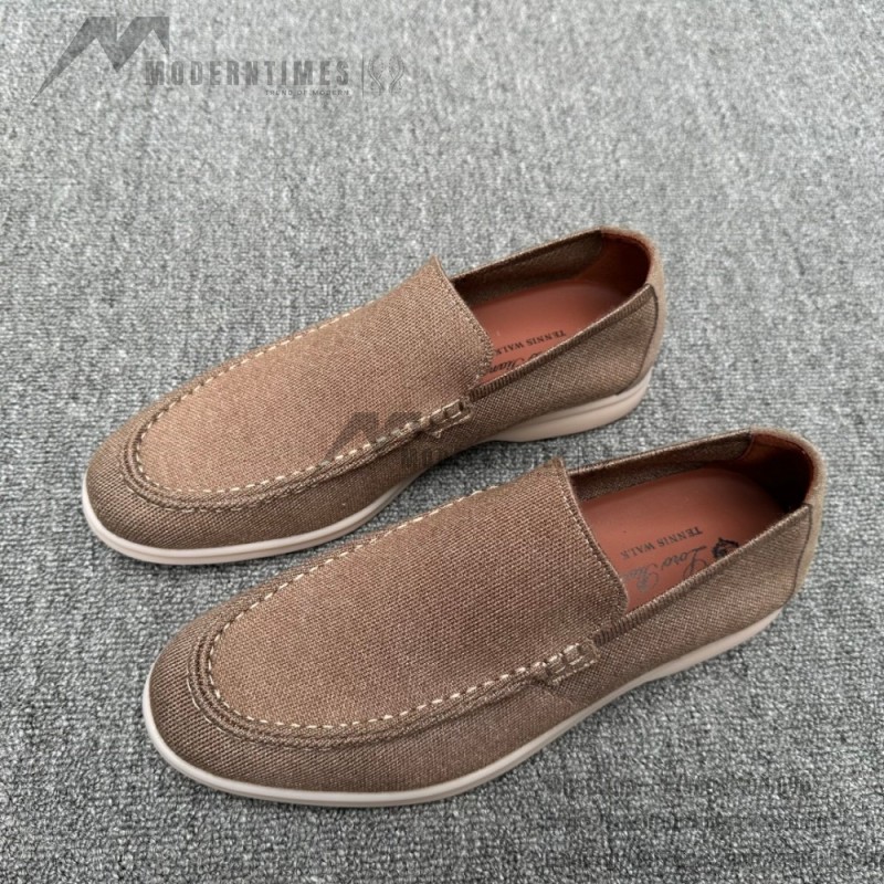 Loro Piana Summer Knitted Walk FAM1581-W000 in Navy Blue for Men