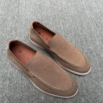 Loro Piana Summer Knitted Walk FAM1581-W000 in Navy Blue for Men