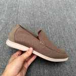 Loro Piana Summer Knitted Walk FAM1581-W000 in Navy Blue for Men