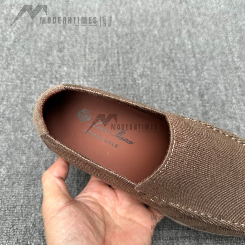 Loro Piana Summer Knitted Walk FAM1581-W000 in Navy Blue for Men