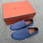 Loro Piana Summer Knitted Walk FAM1581-W000 in Navy Blue for Men