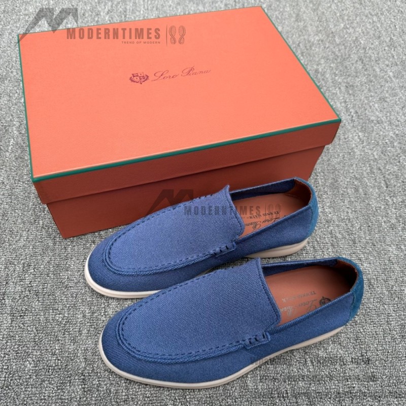 Loro Piana Summer Knitted Walk FAM1581-W000 in Navy Blue for Men