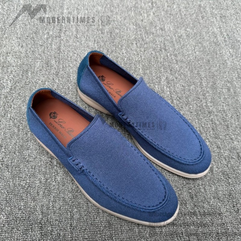 Loro Piana Summer Knitted Walk FAM1581-W000 in Navy Blue for Men