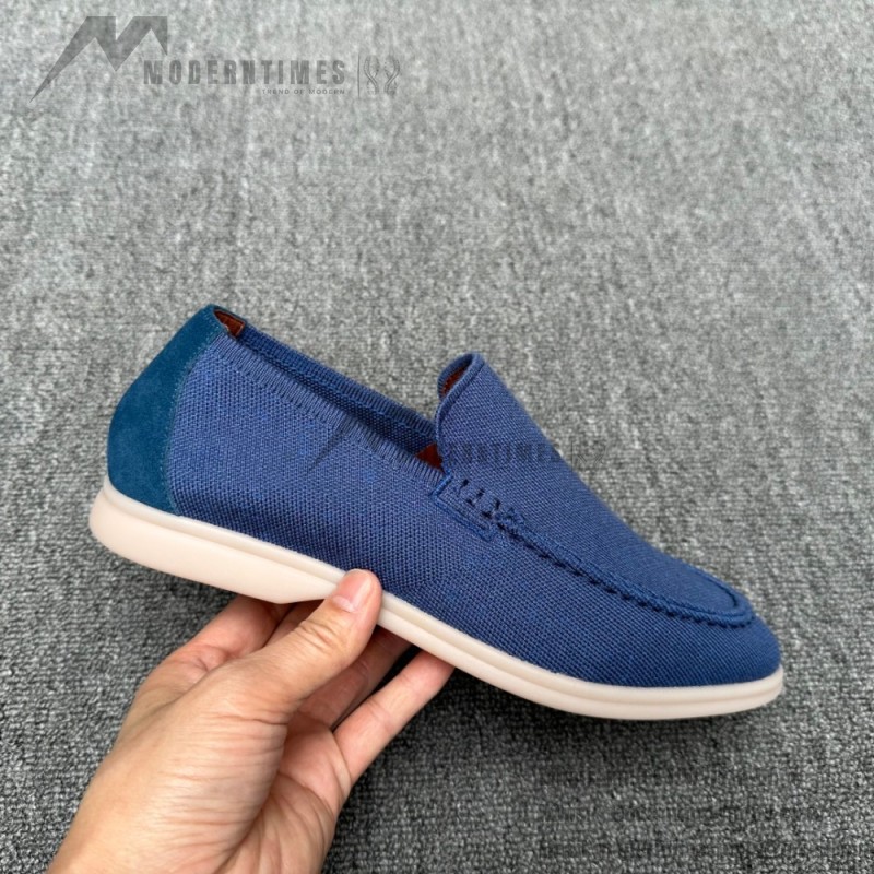 Loro Piana Summer Knitted Walk FAM1581-W000 in Navy Blue for Men