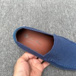 Loro Piana Summer Knitted Walk FAM1581-W000 in Navy Blue for Men