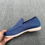 Loro Piana Summer Knitted Walk FAM1581-W000 in Navy Blue for Men