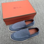 Loro Piana Summer Knitted Walk FAM1581-W000 in Navy Blue for Men