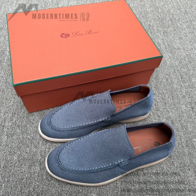 Loro Piana Summer Knitted Walk FAM1581-W000 in Navy Blue for Men