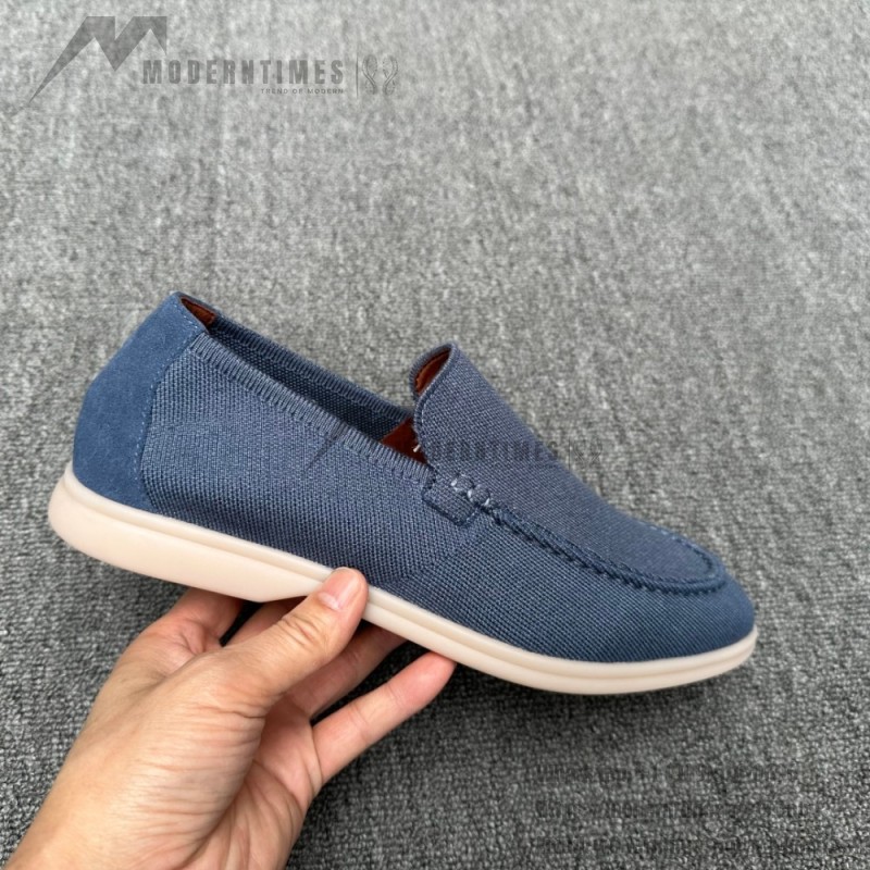 Loro Piana Summer Knitted Walk FAM1581-W000 in Navy Blue for Men