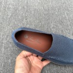 Loro Piana Summer Knitted Walk FAM1581-W000 in Navy Blue for Men