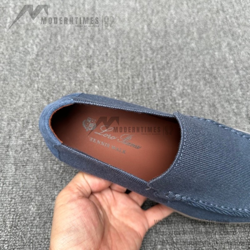 Loro Piana Summer Knitted Walk FAM1581-W000 in Navy Blue for Men