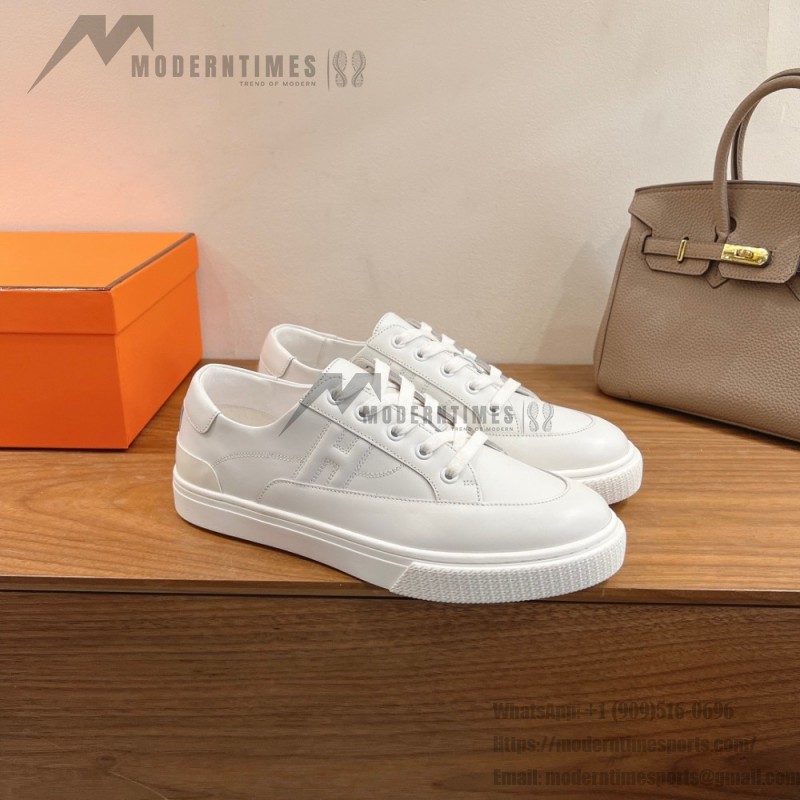 Hermès Deep Leder Sneaker H231888ZH1W440 weiße Low-Top Unisex Luxusschuhe