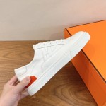 Hermès Deep Leder Sneaker H231888ZH1W440 weiße Low-Top Unisex Luxusschuhe
