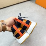 HERMES Katana Marine Naturel men luxury sport sneakers side view