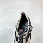 HERMES Katana Sneakers H251981ZHX3420 Étoupe Noir men luxury sport sneakers side view