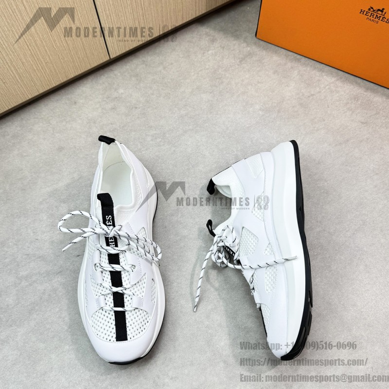 HERMES Katana white men’s luxury sport sneakers side view