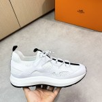 HERMES Katana white men’s luxury sport sneakers side view