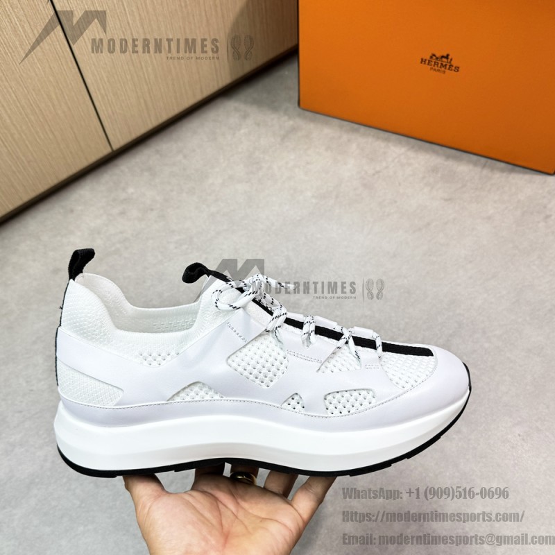 HERMES Katana white men’s luxury sport sneakers side view