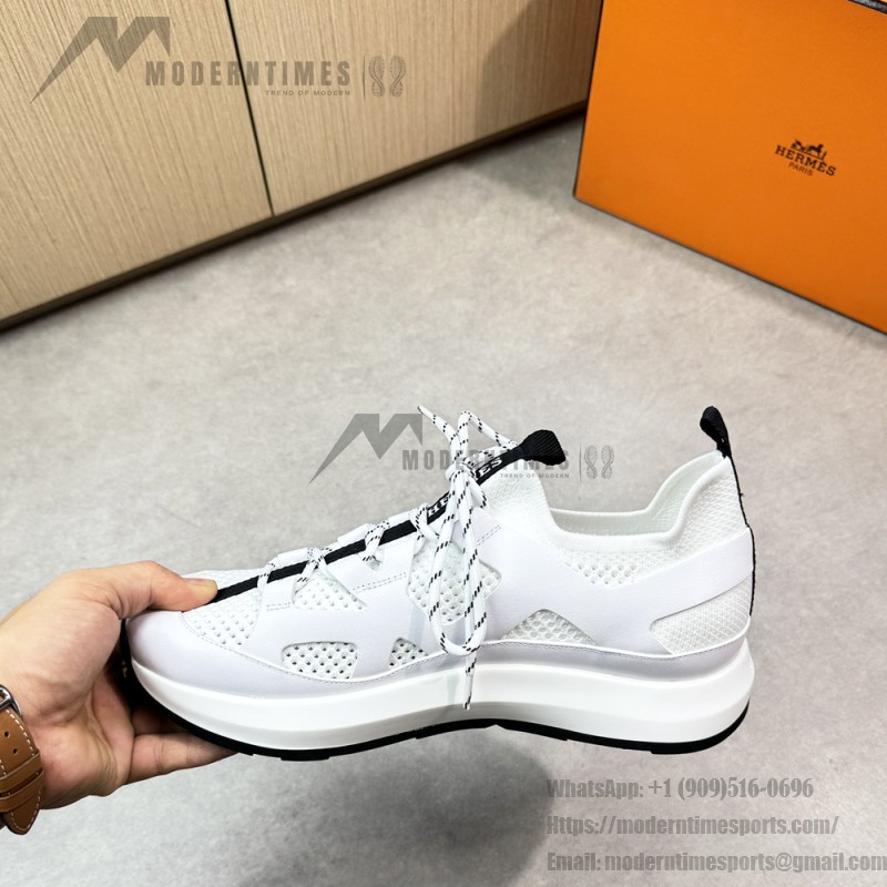 HERMES Katana white men’s luxury sport sneakers side view
